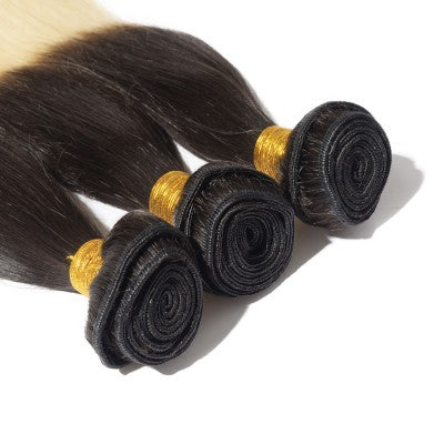 Straight Ombre Remy Hair 1B/613