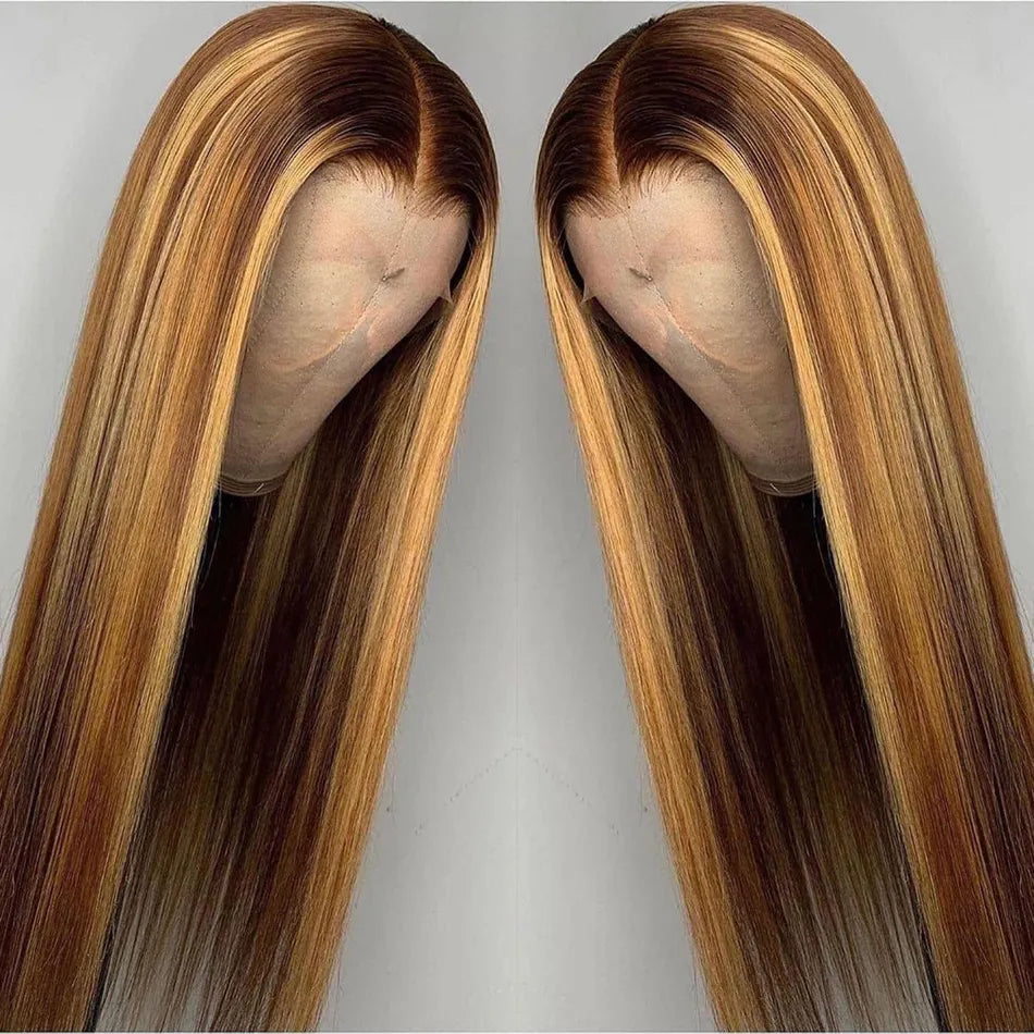 Lace Front Straight Wig #4/27