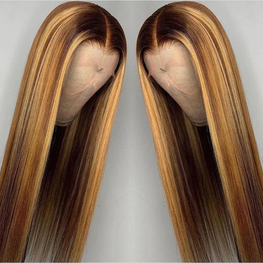 Lace Front Straight Wig #4/27