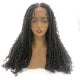 26 inch Stunning Goddess Locs with Curls 4x4 Braided Lace Closure Wigs 100% Hand-Braided