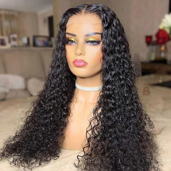 Pre-Plucked Deep Curl 13x6 Frontal Lace