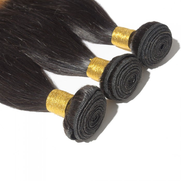 Straight Ombre Virgin Remy Hair #1B/27