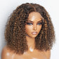 14 inch 5"x5" Closure Lace Wig Kinky Curly Brazilian Human Virgin Hair
