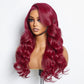 24 Inches 5"x5" Body Wavy Wear & Go Glueless #99j Lace Closure Wig-100% Human Hair