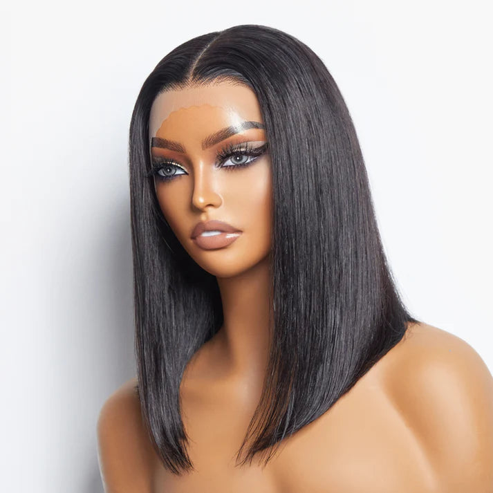 Pre-Plucked 13x4 Lace Front Straight Bob Wig 150% Density