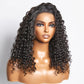 Glueless 3D Cap Pre-bleached Deep Curly 13x4 Transparent Lace Front Wig 150% Density