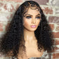 18 Inches Deep Curly with Special Braids 13x6 Lace Frontal Wigs 250% Density-100% Human