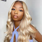 16-30 Inch Pre-Plucked 13"x4" Lace Front #613 Body Wavy Wig 150% Density