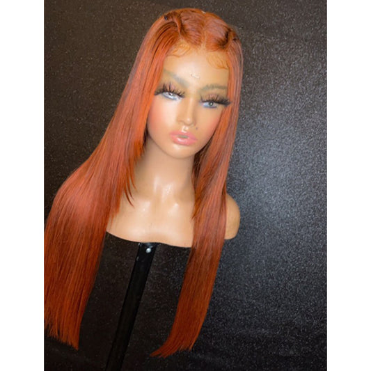Orange Straight 13x4 Lace Front Wig