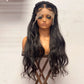13x6 3D Front Lace Wig Gorgeous Body Wave with Braids 180% Density