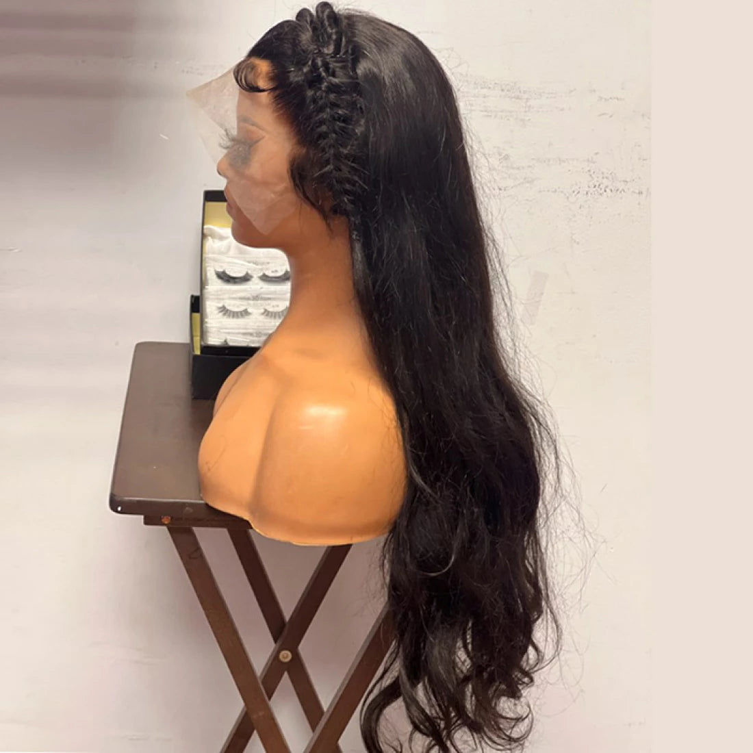 13x6 3D Front Lace Wig Gorgeous Body Wave with Braids 180% Density