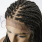 Knotless Box Braided Lace Wig Medium Braids 100% Handmade