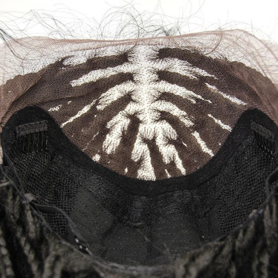 Knotless Box Braided Lace Wig Medium Braids 100% Handmade