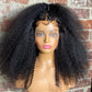 Custom Wig 13x5 Lace Frontal Afro Style with Braids Wig 20 Inches 250% Density