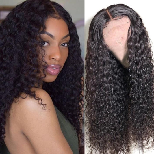 Pre-Plucked Deep Curl 13x6 Frontal Lace