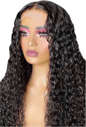 Water Wave 100% Human Hair Wig 4x4&5x5 HD Lace Closure Wigs