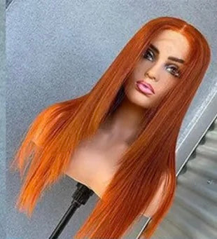 Orange Straight 13x4 Lace Front Wig