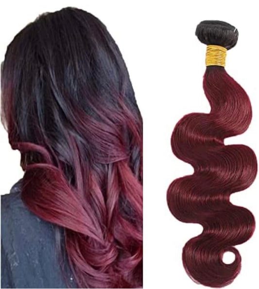 Body Wave Ombre Remy Hair #1B/99J
