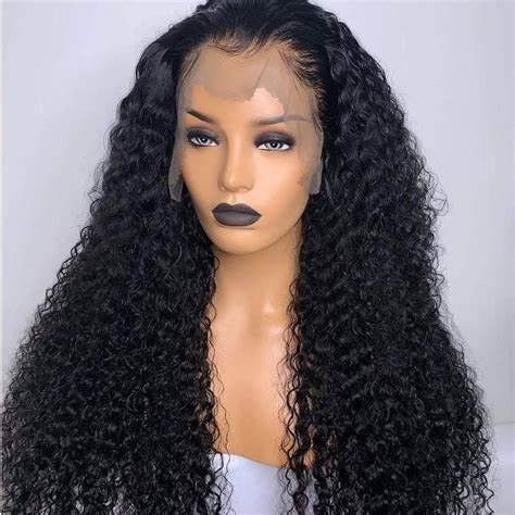 Brazilian Virgin Hair 13"x2" Lace Front Wig Deep Curl 150% Density
