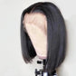 8-10 Inch 13"x6" Front Lace Pre-Plucked Straight Bob Wig 150% Density