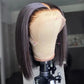 8-10 Inch 13"x6" Front Lace Pre-Plucked Straight Bob Wig 150% Density